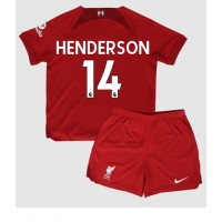 Fotbalové Dres Liverpool Jordan Henderson #14 Dětské Domácí 2022-23 Krátký Rukáv (+ trenýrky)